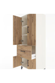 Hyperion Dolap 3 Raflı Tek Çekmeceli 4 Kapaklı 60x44x163 Aytaşı-Çam