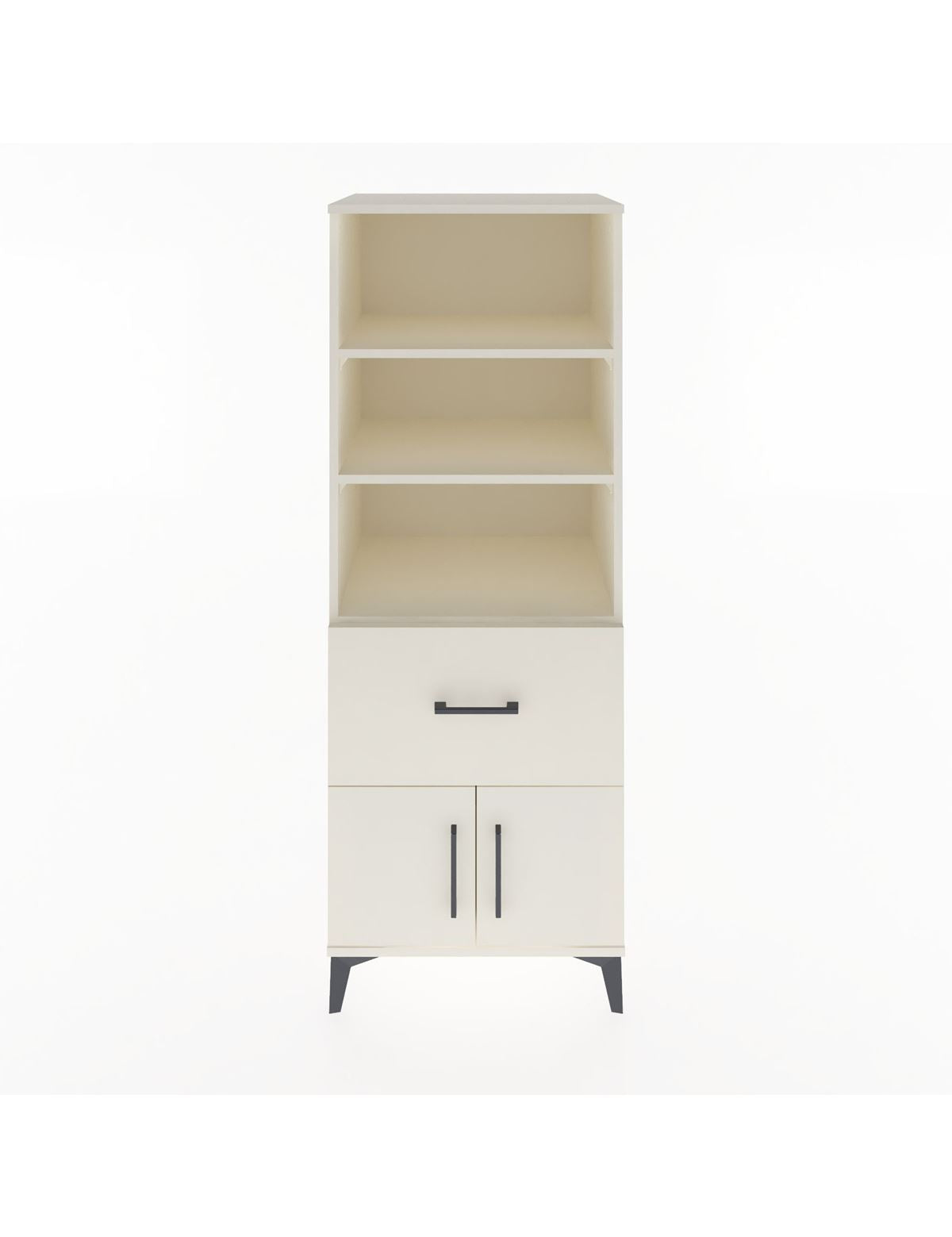 Hyperion Dolap 3 Raflı Tek Çekmeceli 2 Kapaklı 60x44x163 Aytaşı-Aytaşı