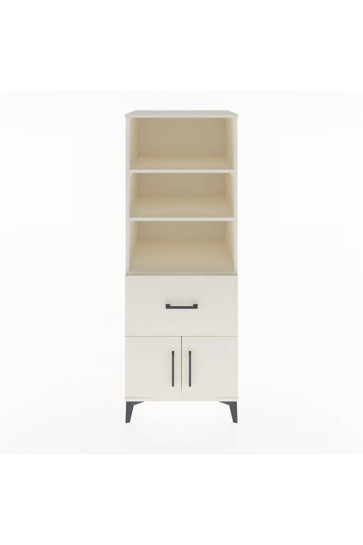 Hyperion Dolap 3 Raflı Tek Çekmeceli 2 Kapaklı 60x44x163 Aytaşı-Aytaşı