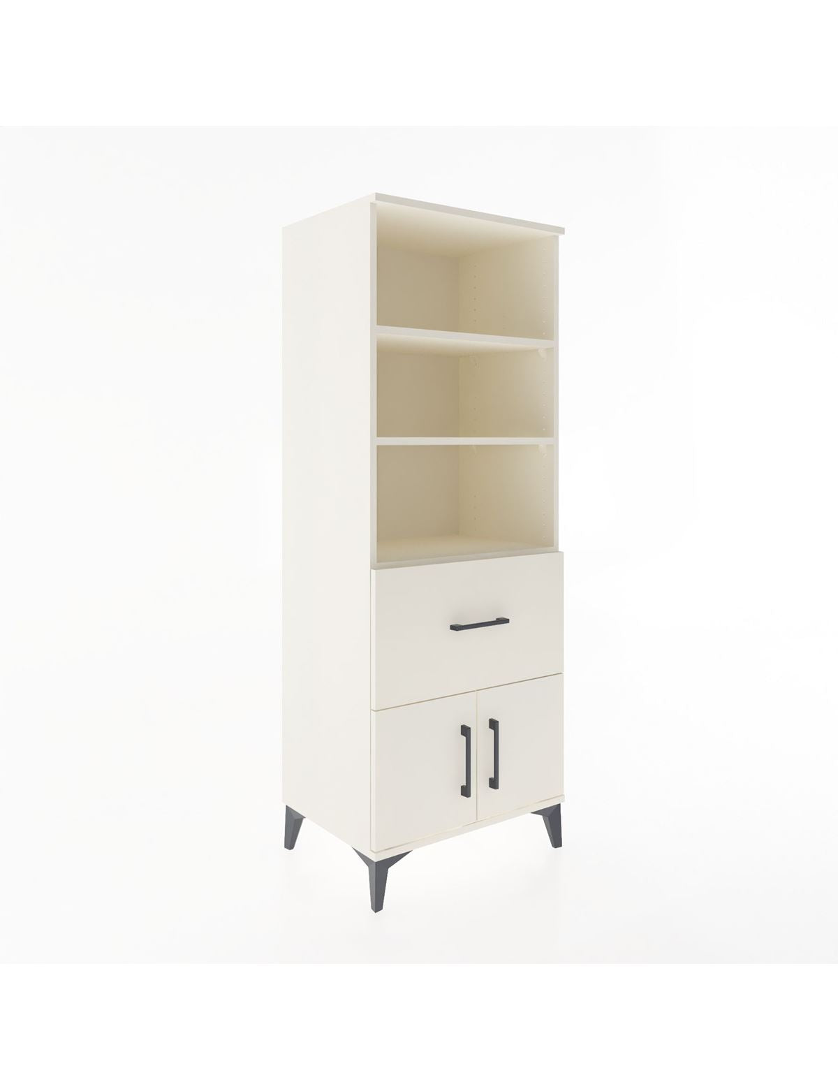 Hyperion Dolap 3 Raflı Tek Çekmeceli 2 Kapaklı 60x44x163 Aytaşı-Aytaşı