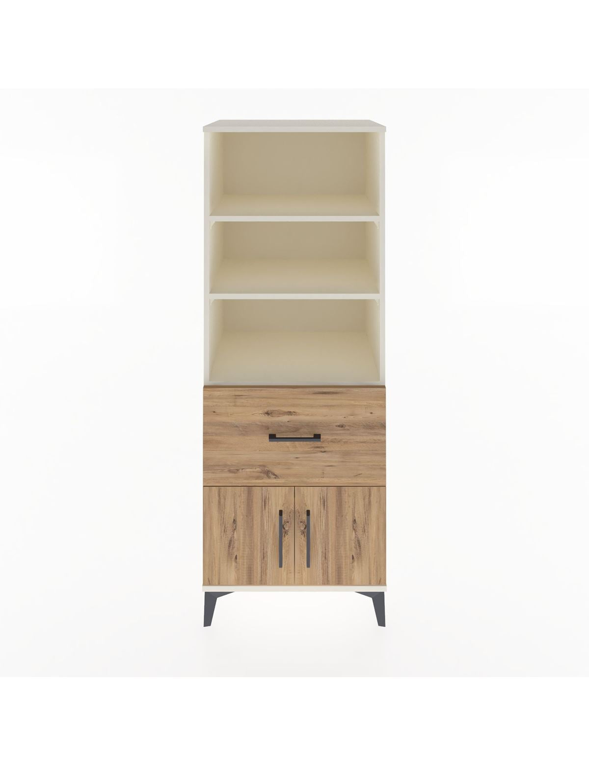 Hyperion Dolap 3 Raflı Tek Çekmeceli 2 Kapaklı 60x44x163 Aytaşı-Çam