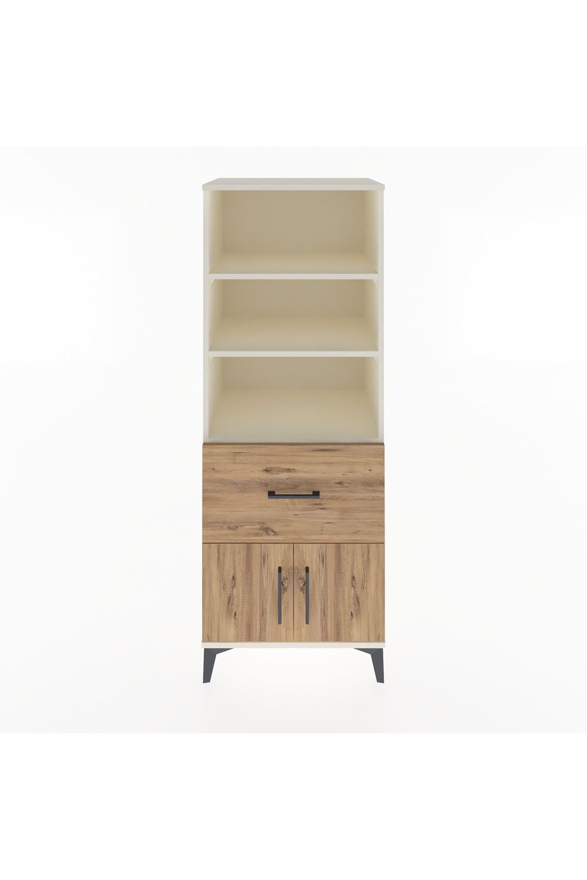 Hyperion Dolap 3 Raflı Tek Çekmeceli 2 Kapaklı 60x44x163 Aytaşı-Çam