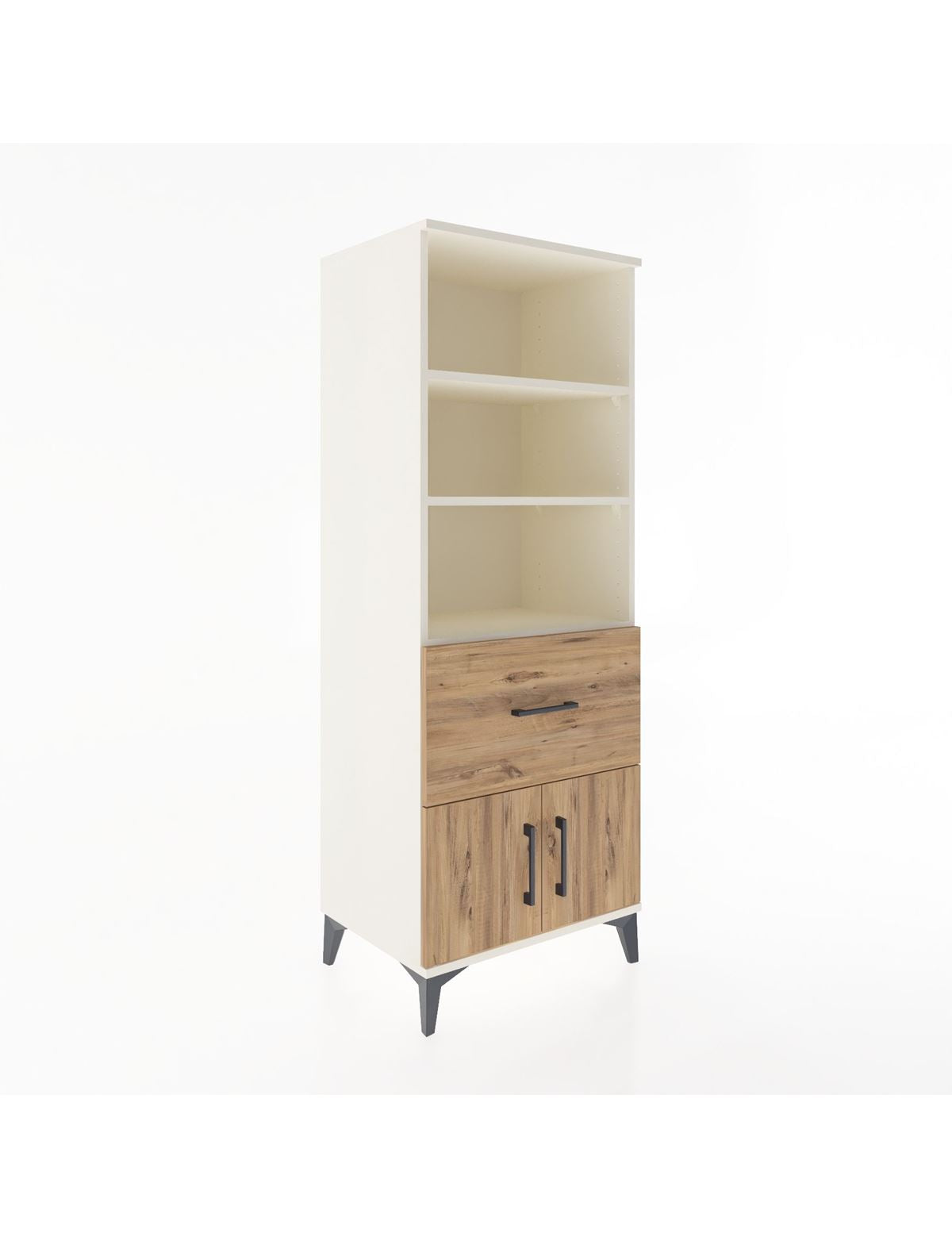 Hyperion Dolap 3 Raflı Tek Çekmeceli 2 Kapaklı 60x44x163 Aytaşı-Çam