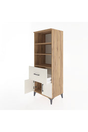 Hyperion Dolap 3 Raflı Tek Çekmeceli 2 Kapaklı 60x44x163 Çam-Aytaşı