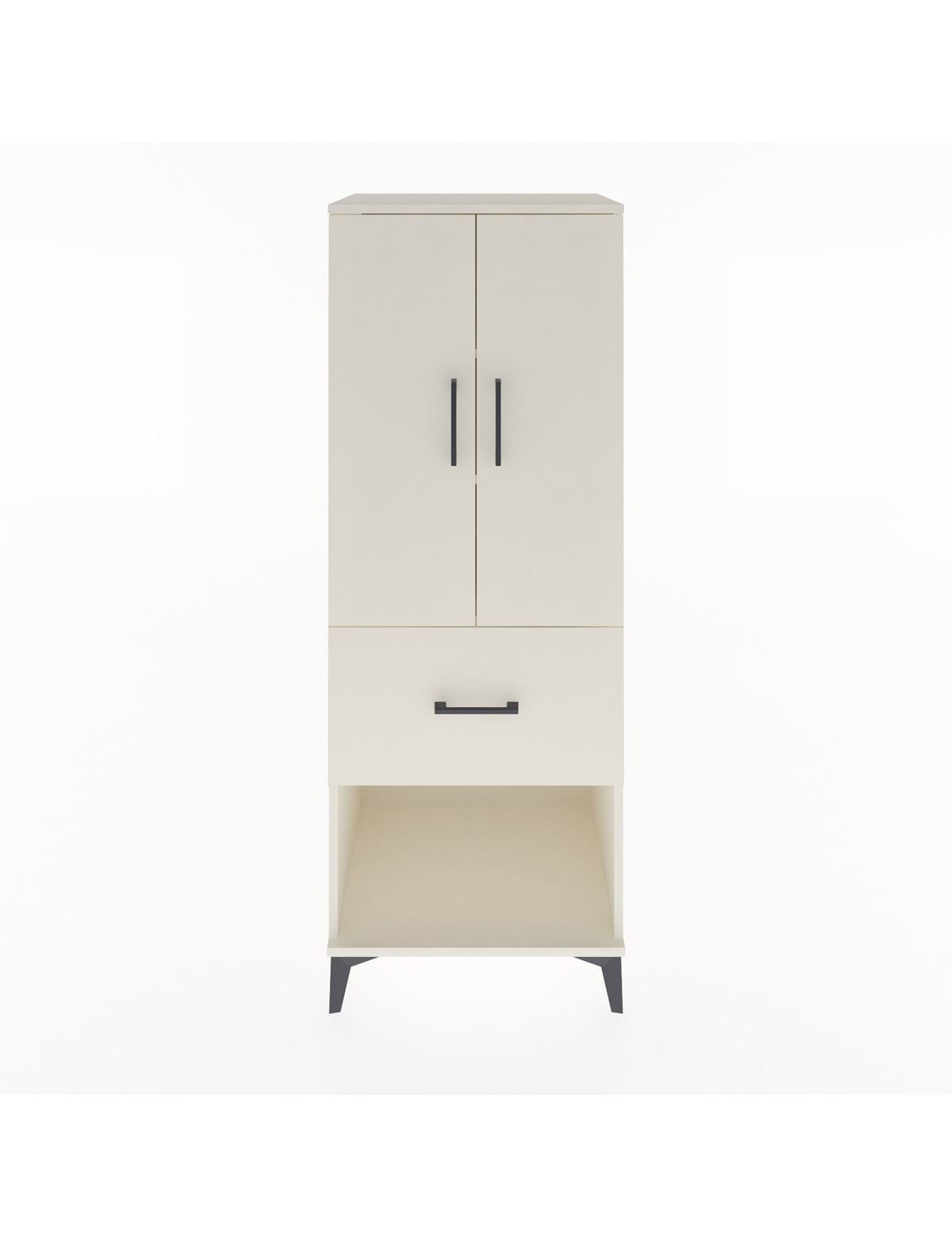 Hyperion Dolap 3 Raflı Tek Çekmeceli 2 Kapaklı 60x44x163 Aytaşı-Aytaşı