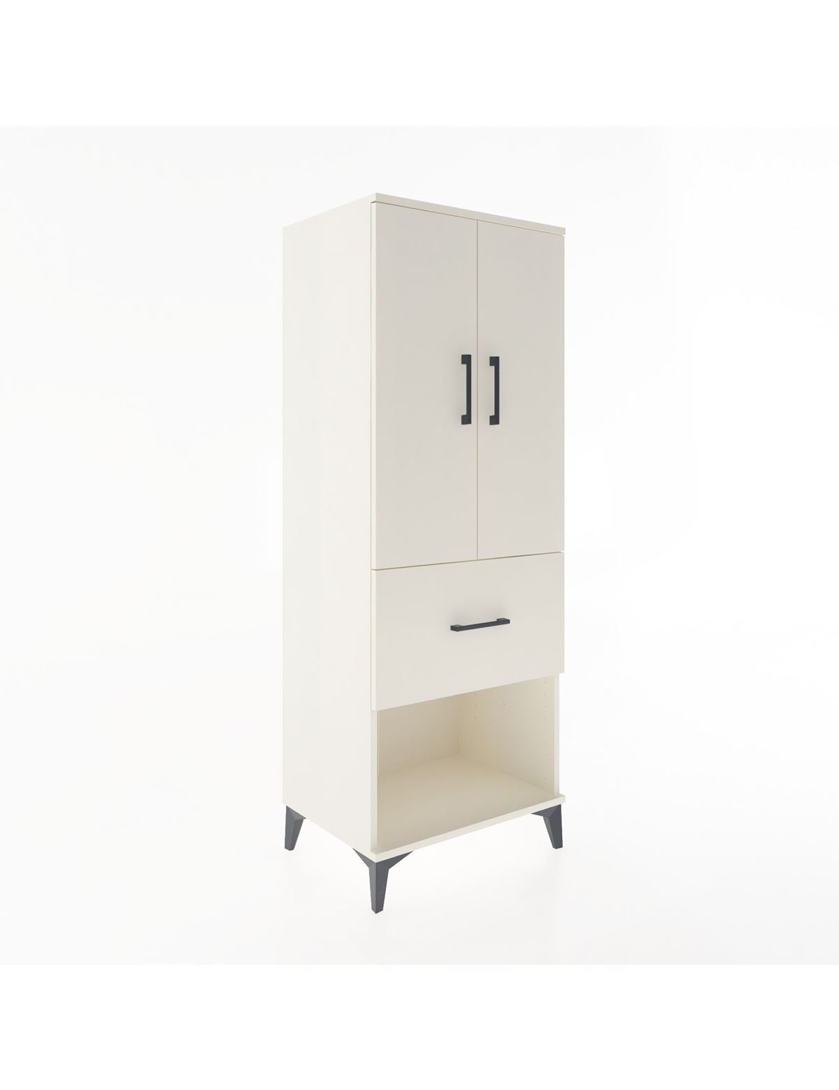 Hyperion Dolap 3 Raflı Tek Çekmeceli 2 Kapaklı 60x44x163 Aytaşı-Aytaşı