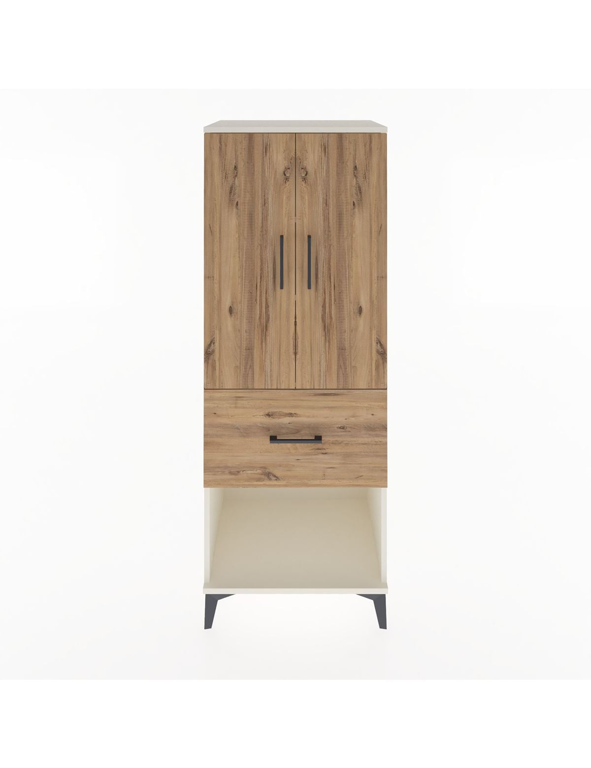 Hyperion Dolap 3 Raflı Tek Çekmeceli 2 Kapaklı 60x44x163 Aytaşı-Çam