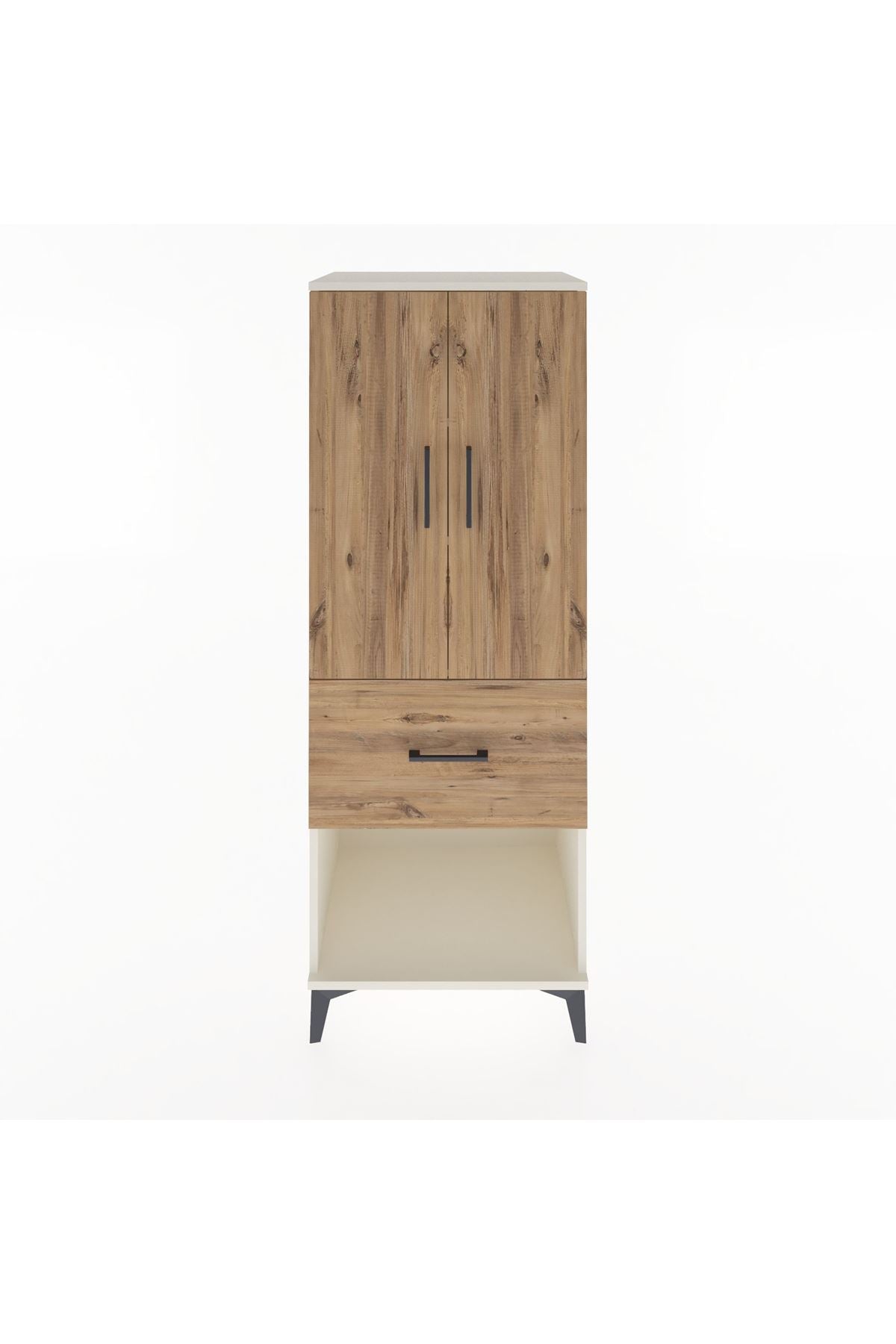 Hyperion Dolap 3 Raflı Tek Çekmeceli 2 Kapaklı 60x44x163 Aytaşı-Çam