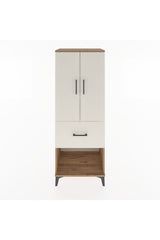 Hyperion Dolap 3 Raflı Tek Çekmeceli 2 Kapaklı 60x44x163