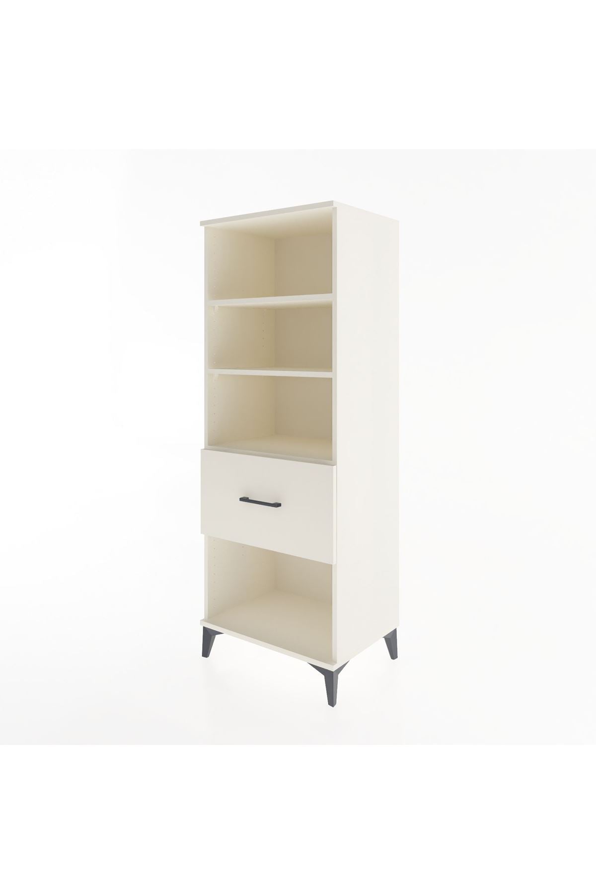 Hyperion Dolap 3 Raflı Tek Çekmeceli 60x44x163 Aytaşı-Aytaşı