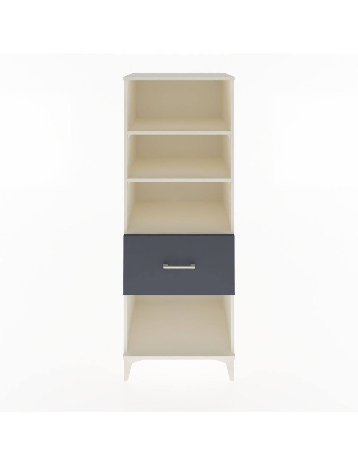 Hyperion Dolap 3 Raflı Tek Çekmeceli 60x44x163 Aytaşı-Antrasit