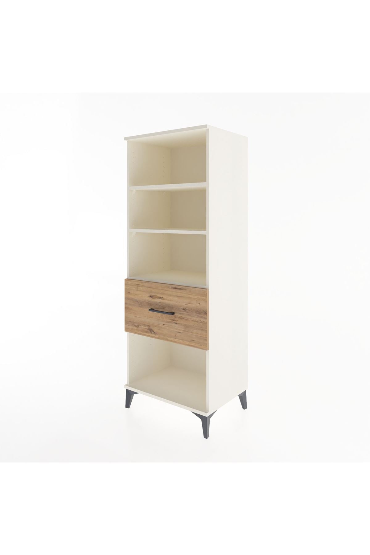 Hyperion Dolap 3 Raflı Tek Çekmeceli 60x44x163 Aytaşı-Çam