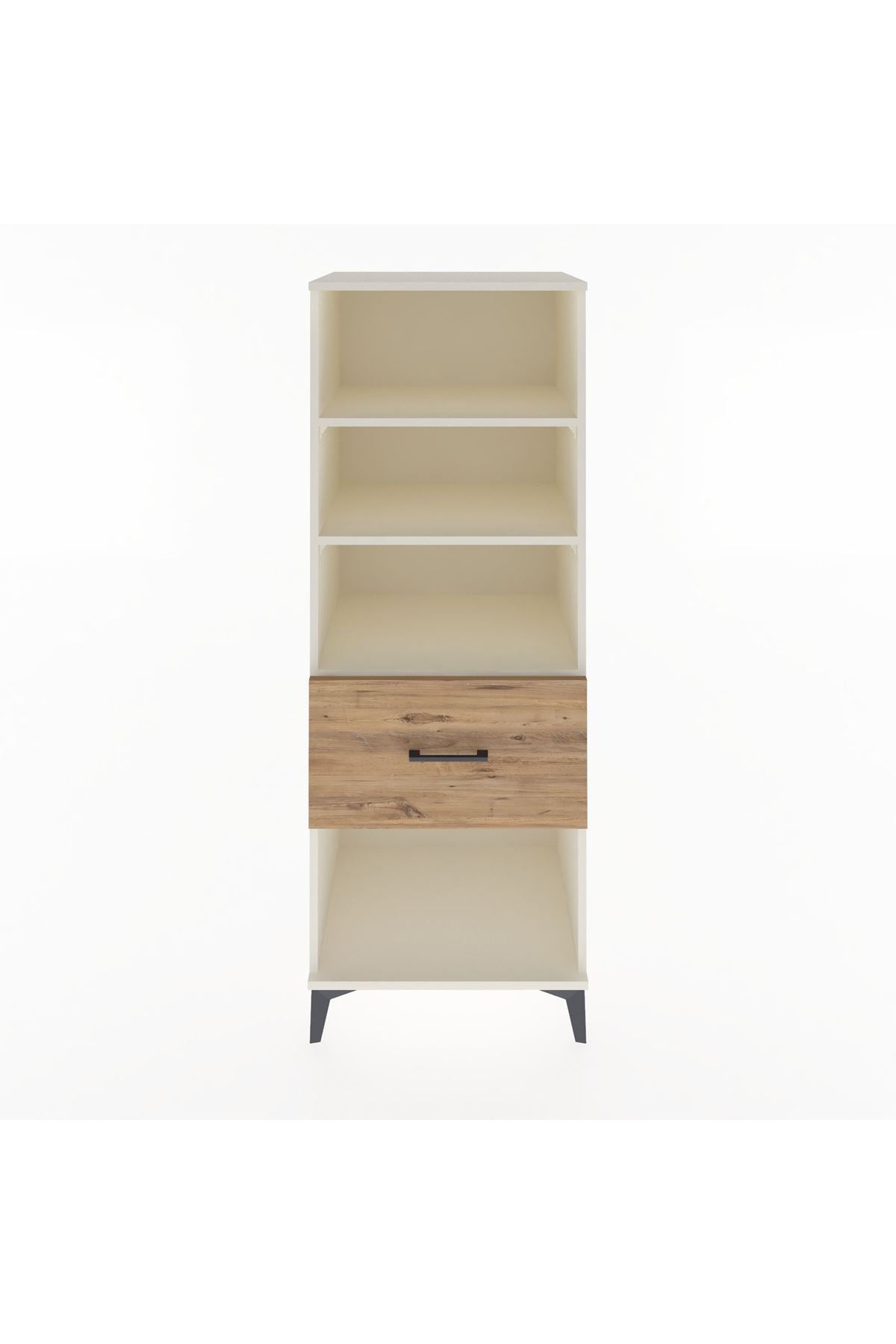 Hyperion Dolap 3 Raflı Tek Çekmeceli 60x44x163 Aytaşı-Çam