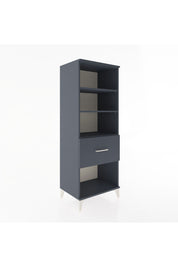 Hyperion Dolap 3 Raflı Tek Çekmeceli 60x44x163 Antrasit-Antrasit