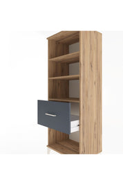 Hyperion Dolap 3 Raflı Tek Çekmeceli 60x44x163 Çam-Antrasit