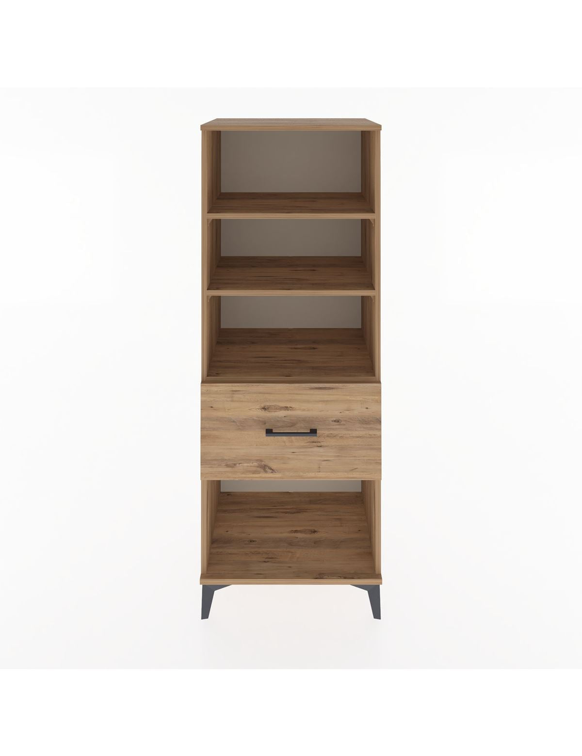 Hyperion Dolap 3 Raflı Tek Çekmeceli 60x44x163 Çam-Çam