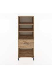 Hyperion Dolap 3 Raflı Tek Çekmeceli 60x44x163 Çam-Çam