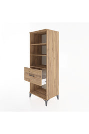 Hyperion Dolap 3 Raflı Tek Çekmeceli 60x44x163 Çam-Çam