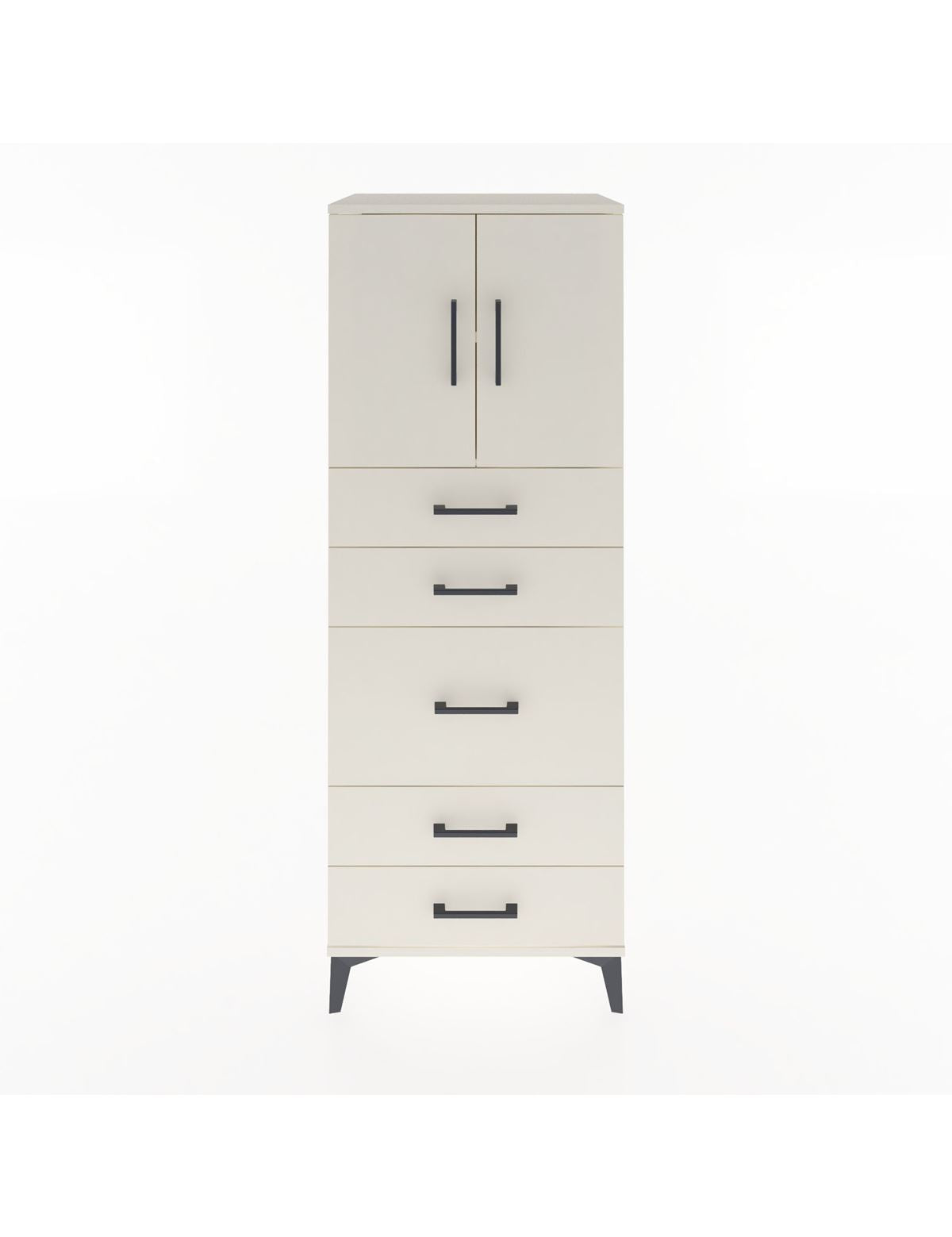 Hyperion Dolap 2 Raflı 5 Çekmeceli 2 Kapaklı 60x44x163 Aytaşı-Aytaşı