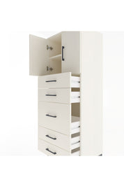 Hyperion Dolap 2 Raflı 5 Çekmeceli 2 Kapaklı 60x44x163 Aytaşı-Aytaşı