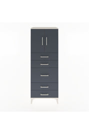 Hyperion Dolap 2 Raflı 5 Çekmeceli 2 Kapaklı 60x44x163 Aytaşı-Antrasit