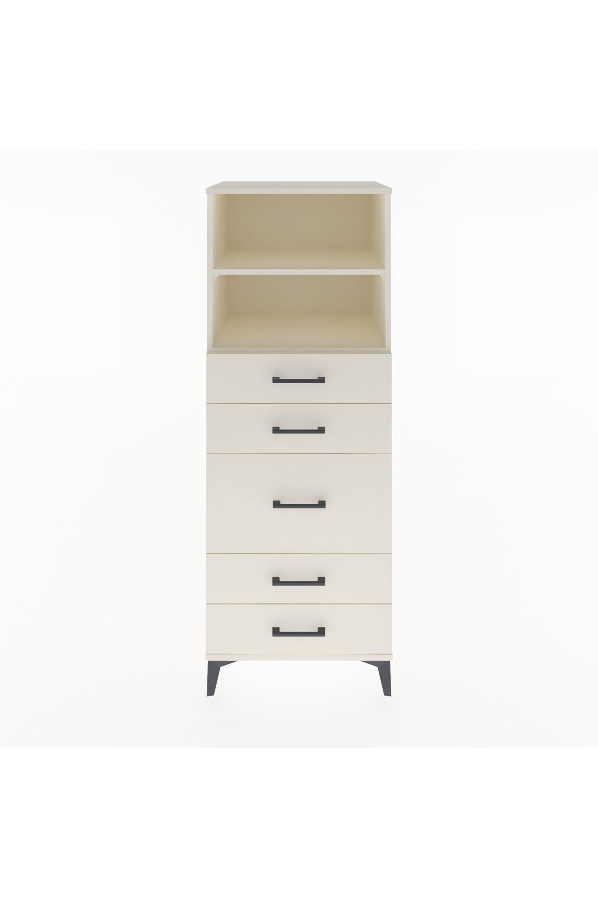 Hyperion Dolap 2 Raflı 5 Çekmeceli 60x44x163 Aytaşı-Aytaşı