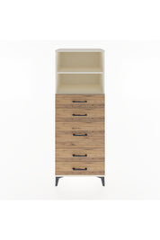 Hyperion Dolap 2 Raflı 5 Çekmeceli 60x44x163 Aytaşı-Çam