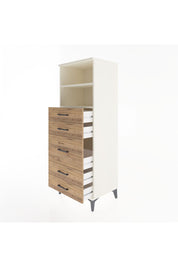 Hyperion Dolap 2 Raflı 5 Çekmeceli 60x44x163 Aytaşı-Çam