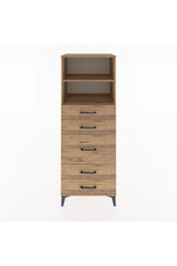 Hyperion Dolap 2 Raflı 5 Çekmeceli 60x44x163