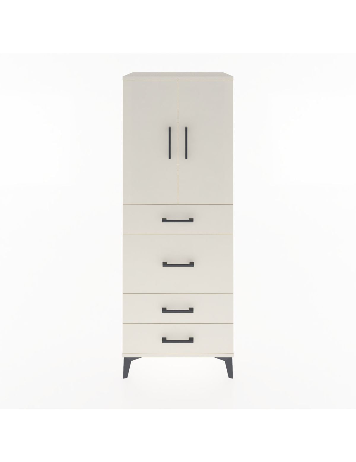 Hyperion Dolap 3 Raflı 4 Çekmeceli 2 Kapaklı 60x44x163 Aytaşı-Aytaşı