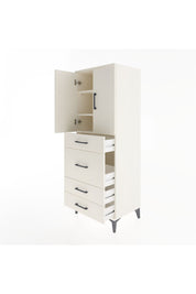 Hyperion Dolap 3 Raflı 4 Çekmeceli 2 Kapaklı 60x44x163 Aytaşı-Aytaşı