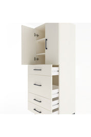 Hyperion Dolap 3 Raflı 4 Çekmeceli 2 Kapaklı 60x44x163 Aytaşı-Aytaşı