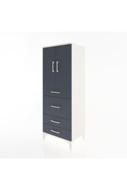 Hyperion Dolap 3 Raflı 4 Çekmeceli 2 Kapaklı 60x44x163 - S53M025V2B