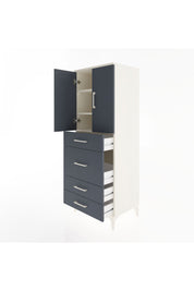 Hyperion Dolap 3 Raflı 4 Çekmeceli 2 Kapaklı 60x44x163 - S53M025V2B