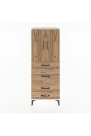 Hyperion Dolap 3 Raflı 4 Çekmeceli 2 Kapaklı 60x44x163 Aytaşı-Çam