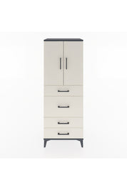 Hyperion Dolap 3 Raflı 4 Çekmeceli 2 Kapaklı 60x44x163 - S53M025V4B