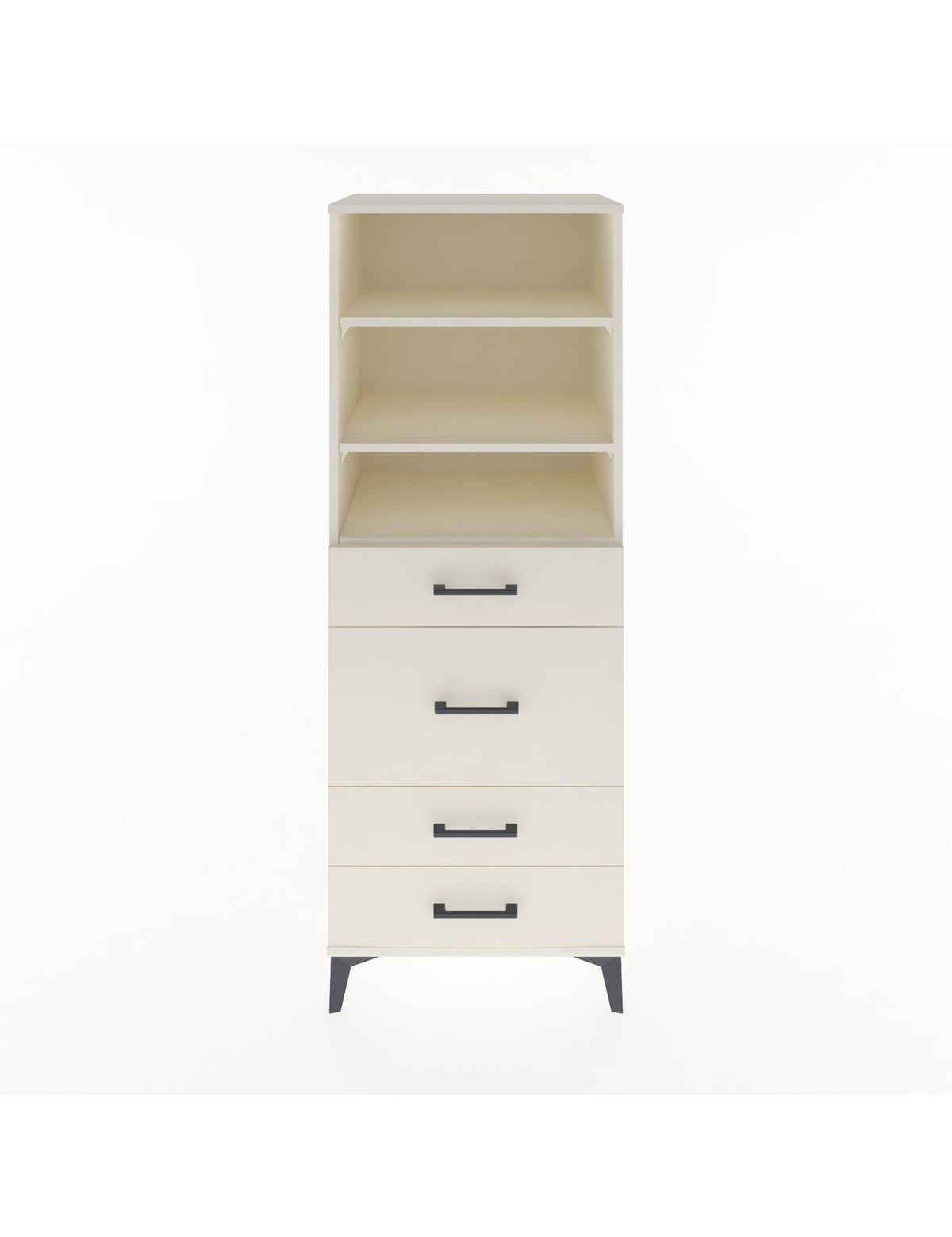 Hyperion Dolap 3 Raflı 4 Çekmeceli 60x44x163 Aytaşı-Aytaşı