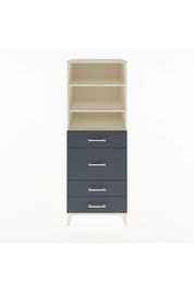 Hyperion Dolap 3 Raflı 4 Çekmeceli 60x44x163 Aytaşı-Antrasit