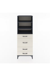 Hyperion Dolap 3 Raflı 4 Çekmeceli 60x44x163 Antrasit-Aytaşı