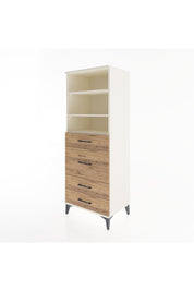 Hyperion Dolap 3 Raflı 4 Çekmeceli 60x44x163 Aytaşı-Çam