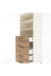 Hyperion Dolap 3 Raflı 4 Çekmeceli 60x44x163 Aytaşı-Çam