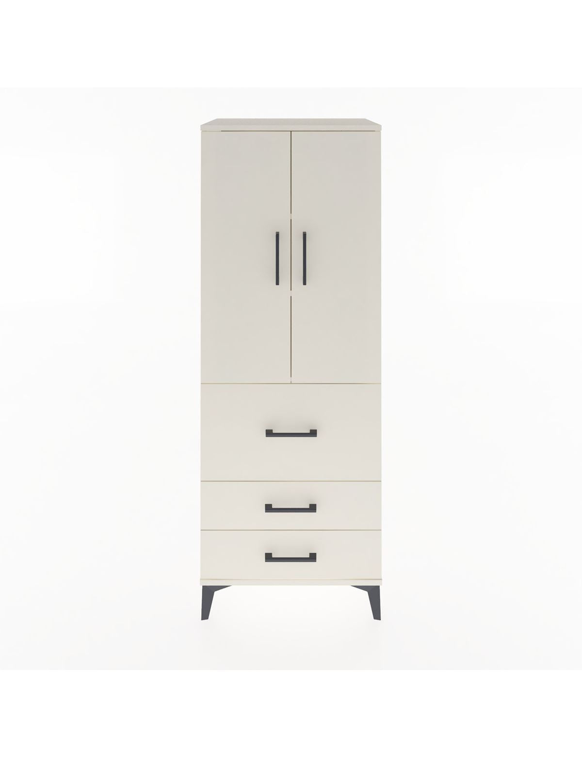 Hyperion Dolap 3 Raflı 3 Çekmeceli 2 Kapaklı 60x44x163 Aytaşı-Aytaşı