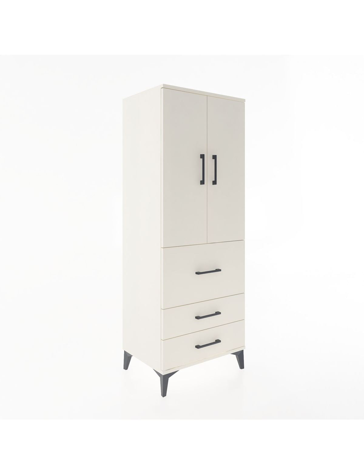 Hyperion Dolap 3 Raflı 3 Çekmeceli 2 Kapaklı 60x44x163 Aytaşı-Aytaşı