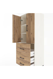 Hyperion Dolap 3 Raflı 3 Çekmeceli 2 Kapaklı 60x44x163 Aytaşı-Çam