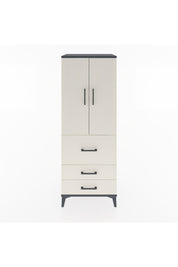 Hyperion Dolap 3 Raflı 3 Çekmeceli 2 Kapaklı 60x44x163 Antrasit-Aytaşı