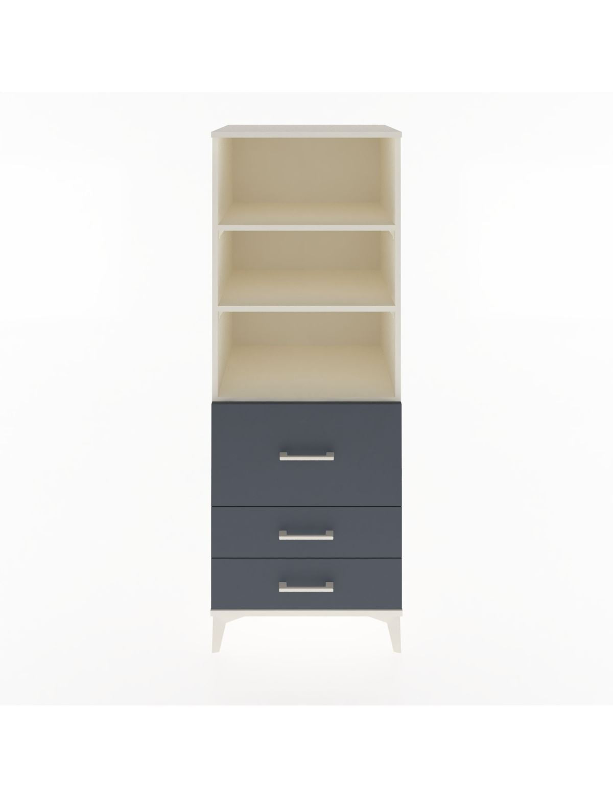 Hyperion Dolap 3 Raflı 3 Çekmeceli 60x44x163 Aytaşı-Antrasit