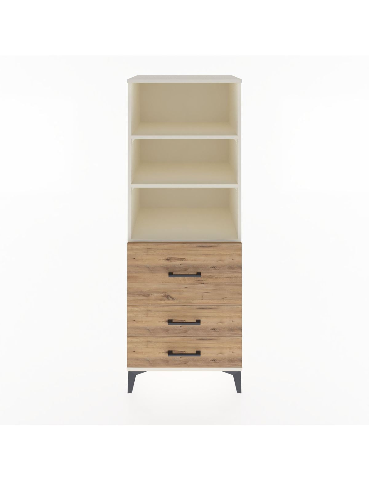 Hyperion Dolap 3 Raflı 3 Çekmeceli 60x44x163 Aytaşı-Çam