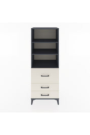 Hyperion Dolap 3 Raflı 3 Çekmeceli 60x44x163 Antrasit-Aytaşı