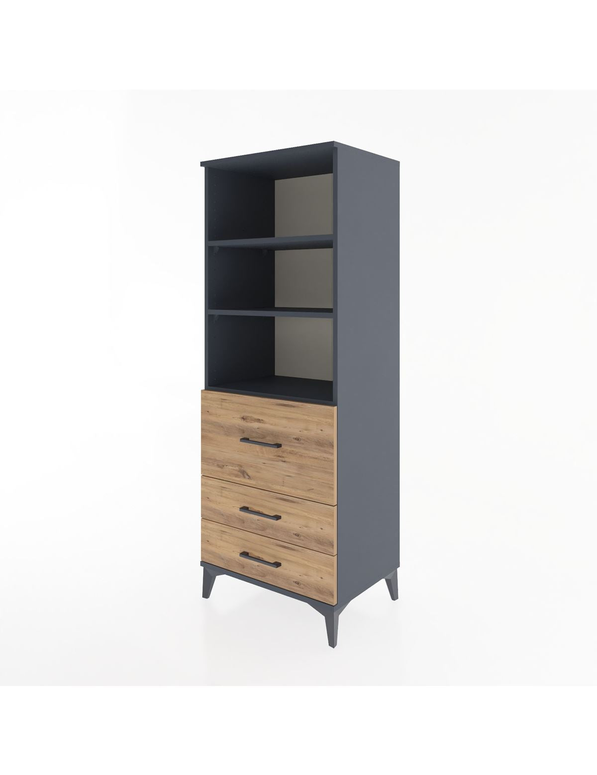 Hyperion Dolap 3 Raflı 3 Çekmeceli 60x44x163 - S53M028V6B