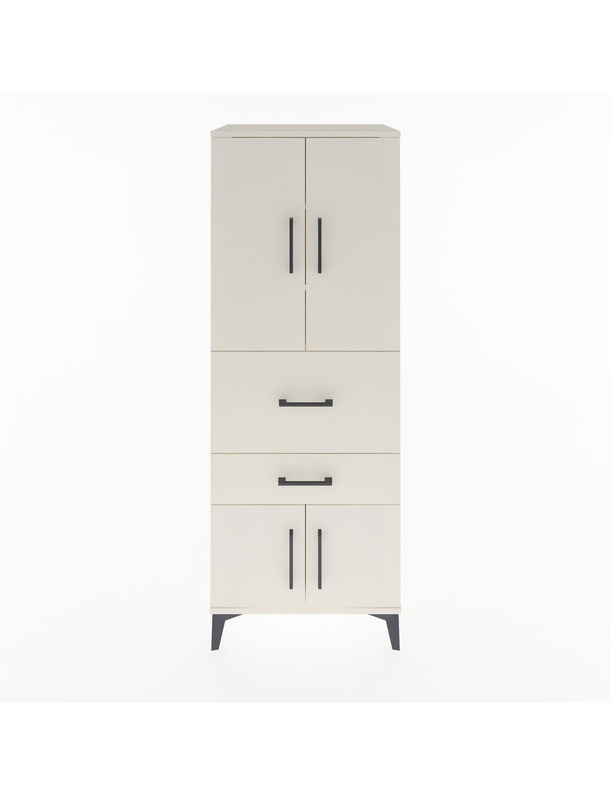 Hyperion Dolap 3 Raflı 2 Çekmeceli 4 Kapaklı 60x44x163 Aytaşı-Aytaşı